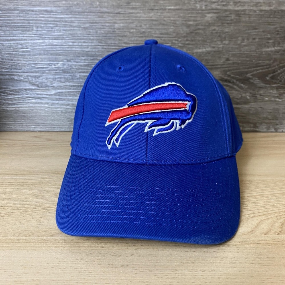 Buffalo Bills Hat Cap Strap Back Blue NFL Football Mens OTS OSFA One Size